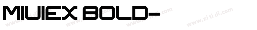 MIUIEX BOLD字体转换
